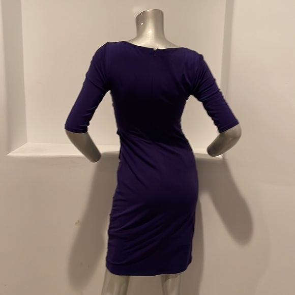 Donna Rocco New York Short Sleeve Sheath Dress Purple Size 2 - Picture 2 of 12